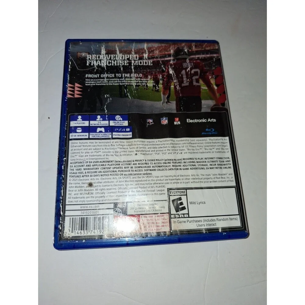 Madden NFL 22 PS4 PlayStation 4 Football Game Complete Testedp